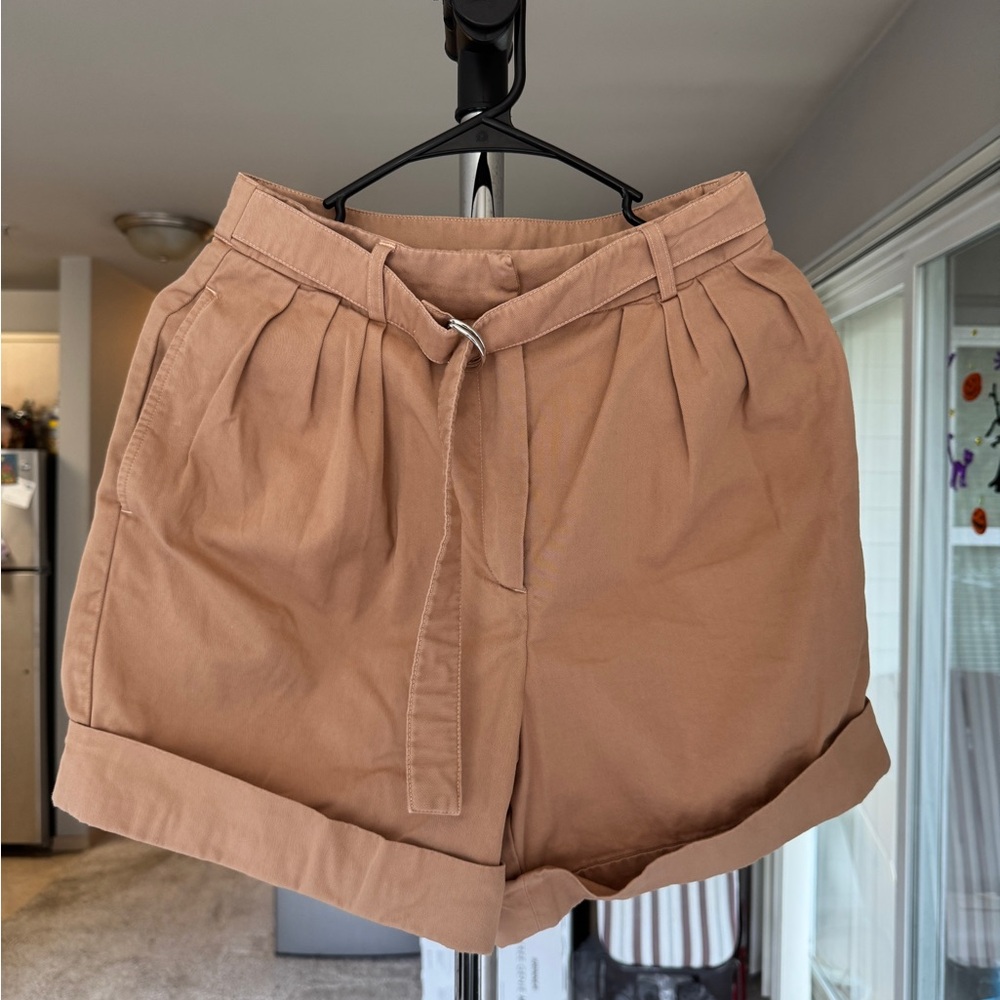 Acne High Waist Tan Shorts